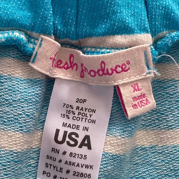 BOGO Fresh Produce Avery turquoise striped skirt NWTS L - Picture 7 of 10